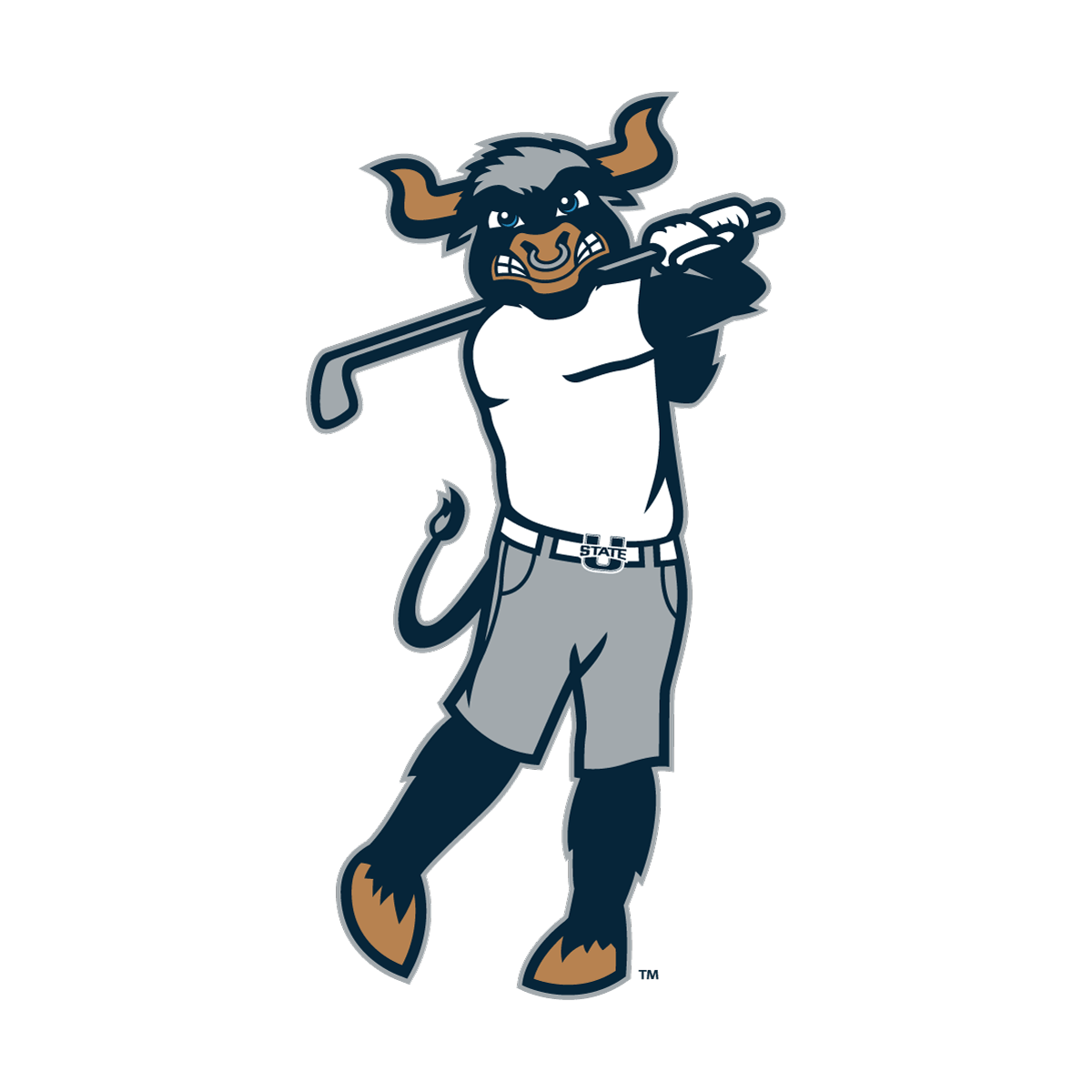 Big Blue Golf Sticker 3 IN